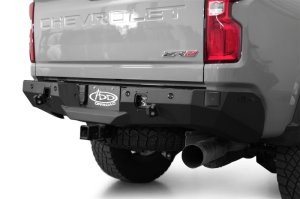 Chevrolet Silverado 2500 Bumper - Rear - Addictive Desert Designs - Phantom, Hammer Black, 2-Stage Powder Coat Finish - Satin Black - 2024+